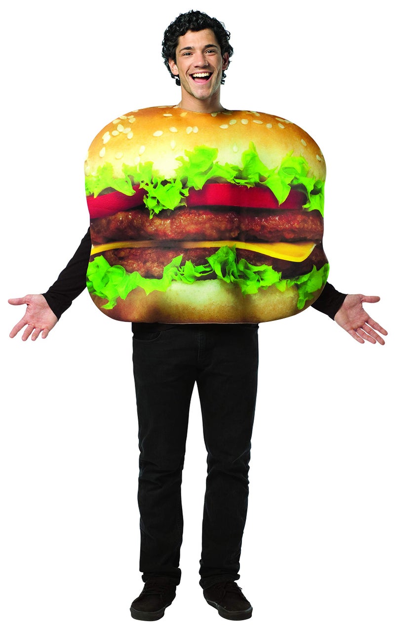 Rasta Imposta Cheeseburger Costume, Multi-Colored, One Size - Image 1